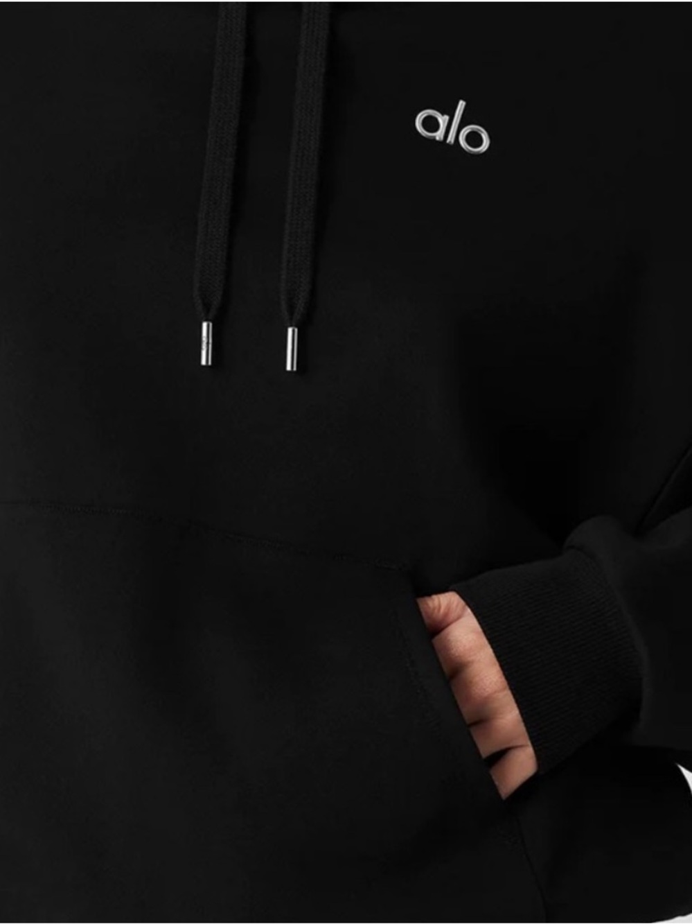 ALO Yoga Women’s Black Accolade Hoodie, lightly worn - Picture 7 of 7